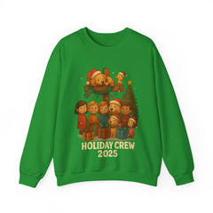 Holiday Crew 2025 Christmas Sweatshirt - Cute Family Matching Xmas Shirt - Cozy Holiday Crewneck - Festive Winter Gift for Families & Friends