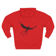 Born from Ashes" Phoenix Hoodie - Unisex Red Statement Sweatshirt, Gift for Her, Unique Hooded Sweatshirt, Cozy Wear for Fall & Winter