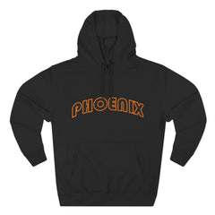 Stylish Fleece Hoodie with 'PHOENIX' Design, Cozy Sweatshirt for Fall, Perfect Gift for Faculty and Students, Casual Wear, Unisex Fashion