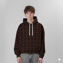 Stylish Men's Hoodie, Comfortable Casual Wear for Men, Trendy Streetwear, Perfect for All Seasons, Unique Pattern Design