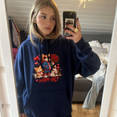 Valentine 'Be Mine' Cat & Flowers Hoodie