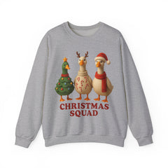 Christmas Squad Ducks Sweatshirt - Cute Holiday Duck Trio Crewneck - Funny Christmas Sweater - Cozy Winter Animal Xmas Shirt Unisex