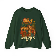 Holiday Crew 2025 Christmas Sweatshirt - Cute Family Matching Xmas Shirt - Cozy Holiday Crewneck - Festive Winter Gift for Families & Friends