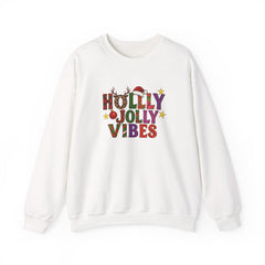 Holly Jolly Vibes Sweatshirt | Fun Leopard Plaid Christmas Crewneck | Holiday Party Sweater | Women's Festive Winter Jumper | Gift for Her