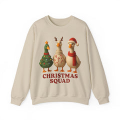 Christmas Squad Ducks Sweatshirt - Cute Holiday Duck Trio Crewneck - Funny Christmas Sweater - Cozy Winter Animal Xmas Shirt Unisex