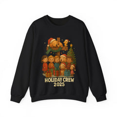 Holiday Crew 2025 Christmas Sweatshirt - Cute Family Matching Xmas Shirt - Cozy Holiday Crewneck - Festive Winter Gift for Families & Friends