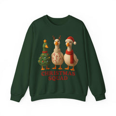 Christmas Squad Ducks Sweatshirt - Cute Holiday Duck Trio Crewneck - Funny Christmas Sweater - Cozy Winter Animal Xmas Shirt Unisex
