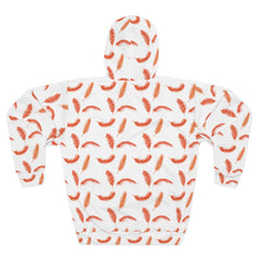 Phoenix Feather All-Over Print Hoodie - Unisex Fiery Feathers Sweatshirt , Trendy Sweatshirt, Fashionable Gift, Casual Wear, Warm Layering