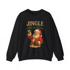 Jingle All the Way Sweatshirt | Vintage Santa Christmas Crewneck | Cute Holiday Sweater | Retro Xmas Gift Sweater