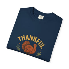 Thankful for This Moment Turkey T-Shirt Fall Thanksgiving Graphic Tee Autumn Quote Shirt Harvest Season Top Festive Turkey Fall Tee