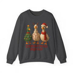 Christmas Squad Ducks Sweatshirt - Cute Holiday Duck Trio Crewneck - Funny Christmas Sweater - Cozy Winter Animal Xmas Shirt Unisex