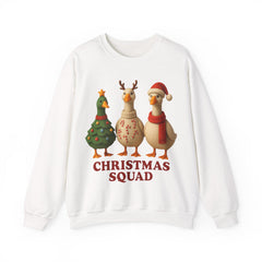 Christmas Squad Ducks Sweatshirt - Cute Holiday Duck Trio Crewneck - Funny Christmas Sweater - Cozy Winter Animal Xmas Shirt Unisex