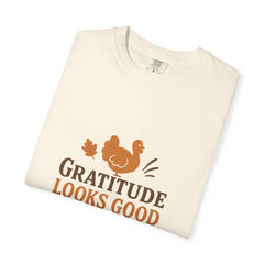 Thanksgiving Shirt Unisex Gather Feast Repeat Tee Fall Turkey Dinner Shirt Autumn Graphic T-Shirt Friendsgiving Outfit Gift Family