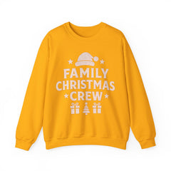 Family Christmas Crew Sweatshirt | Holiday Santa Hat, Gifts & Tree | Matching Christmas Outfit | Cozy Winter Holiday Shirt Unisex