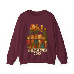 Holiday Crew 2025 Christmas Sweatshirt - Cute Family Matching Xmas Shirt - Cozy Holiday Crewneck - Festive Winter Gift for Families & Friends
