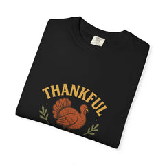 Thankful for This Moment Turkey T-Shirt Fall Thanksgiving Graphic Tee Autumn Quote Shirt Harvest Season Top Festive Turkey Fall Tee
