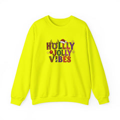 Holly Jolly Vibes Sweatshirt | Fun Leopard Plaid Christmas Crewneck | Holiday Party Sweater | Women's Festive Winter Jumper | Gift for Her