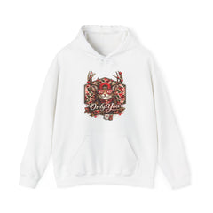 Hoodie - 'Only You' Floral Deer Antlers Valentine's Sweatshirt