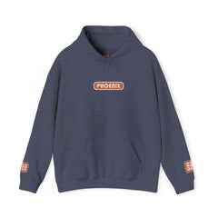 Cozy Embroidered Graphic Hoodie - Unisex Fluffy Sweatshirt with Unique Chest and Sleeve Design