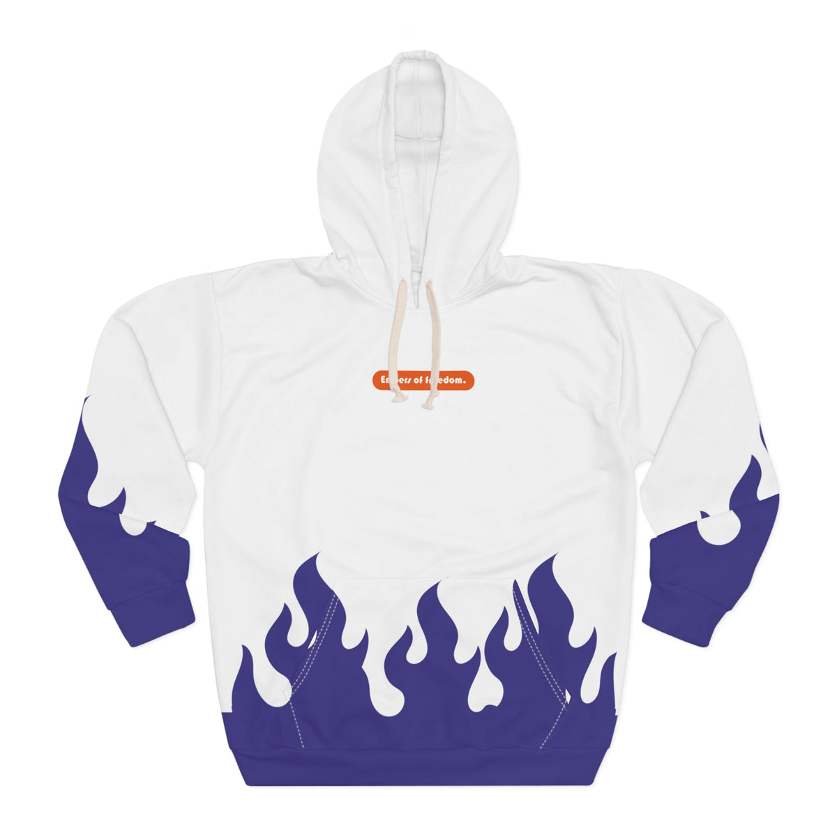 Stylish Unisex Pullover Hoodie with Flame Design - Casual Wear, Street Style, Gift for Him/Her, Trendy Outfit, Fall/Winter Fashion