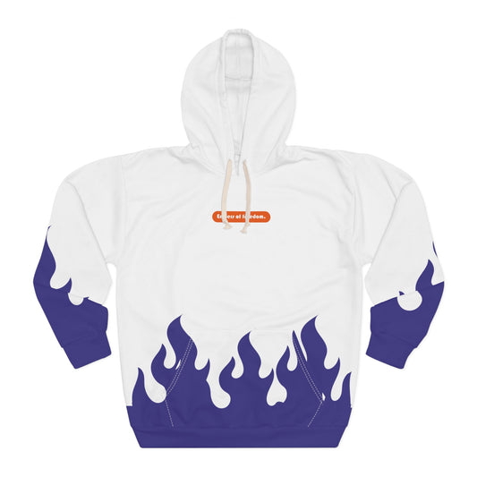Stylish Unisex Pullover Hoodie with Flame Design - Casual Wear, Street Style, Gift for Him/Her, Trendy Outfit, Fall/Winter Fashion