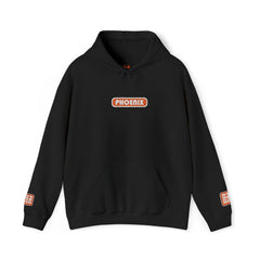 Cozy Embroidered Graphic Hoodie - Unisex Fluffy Sweatshirt with Unique Chest and Sleeve Design