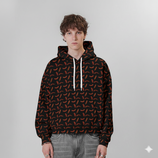 Stylish Men's Hoodie, Comfortable Casual Wear for Men, Trendy Streetwear, Perfect for All Seasons, Unique Pattern Design