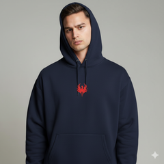 Phoenix Brand Emblem Hoodie - Premium HOODIE Fleece, Mythical Graphic Sweatshirt, Unisex Winter Apparel