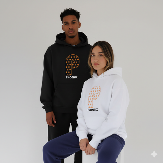 Cozy Personalized Fleece Hoodie with Phoenix Design | Customizable Gift, Casual Wear, Perfect for Gifts, Fall Fashion, Unisex