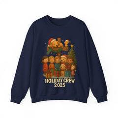 Holiday Crew 2025 Christmas Sweatshirt - Cute Family Matching Xmas Shirt - Cozy Holiday Crewneck - Festive Winter Gift for Families & Friends