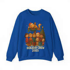 Holiday Crew 2025 Christmas Sweatshirt - Cute Family Matching Xmas Shirt - Cozy Holiday Crewneck - Festive Winter Gift for Families & Friends
