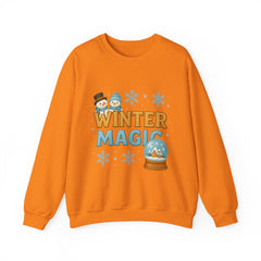 Winter Magic Sweatshirt, Snowman Couple Crewneck, Snow Globe Sweater, Cozy Holiday Gift, Cute Winter Jumper
