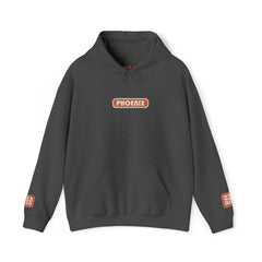 Cozy Embroidered Graphic Hoodie - Unisex Fluffy Sweatshirt with Unique Chest and Sleeve Design
