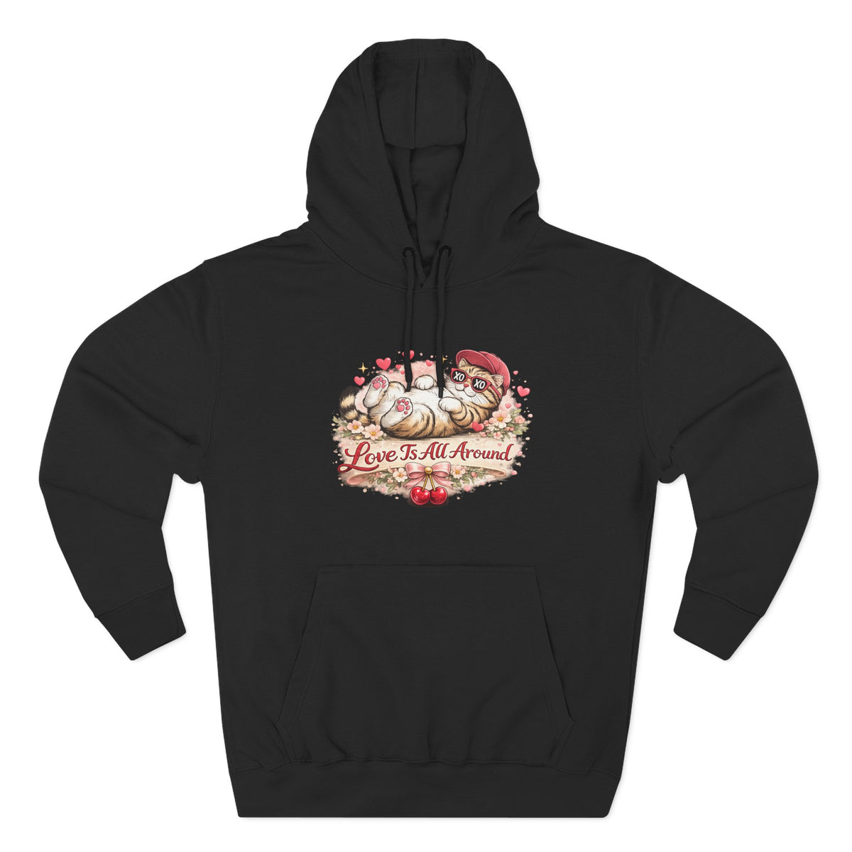 Three-Panel Fleece Hoodie