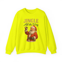 Jingle All the Way Sweatshirt | Vintage Santa Christmas Crewneck | Cute Holiday Sweater | Retro Xmas Gift Sweater
