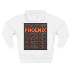 Phoenix Three-Panel Fleece Hoodie, Cozy Sweatshirt, Stylish Outerwear, Gift for Him or Her, Trendy Apparel
