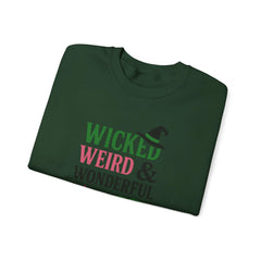 Wicked Weird & Wonderful Sweatshirt | Cute Witchy Halloween Crewneck | Spooky Season Graphic Sweater | Fall Aesthetic Pullover