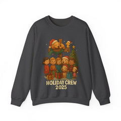 Holiday Crew 2025 Christmas Sweatshirt - Cute Family Matching Xmas Shirt - Cozy Holiday Crewneck - Festive Winter Gift for Families & Friends