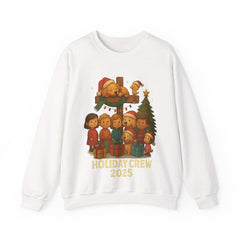 Holiday Crew 2025 Christmas Sweatshirt - Cute Family Matching Xmas Shirt - Cozy Holiday Crewneck - Festive Winter Gift for Families & Friends