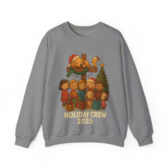 Holiday Crew 2025 Christmas Sweatshirt - Cute Family Matching Xmas Shirt - Cozy Holiday Crewneck - Festive Winter Gift for Families & Friends
